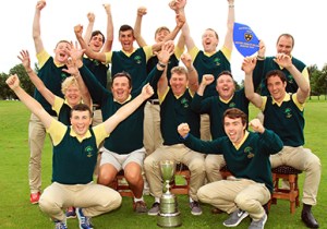 Douglas celebrating after their AIG Junior Cup Munster Final win at Dungarvan Golf Club a few weeks ago Picture: Niall O'Shea