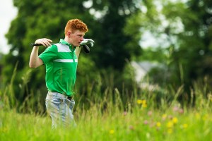 John Murphy of Ireland during a practice round