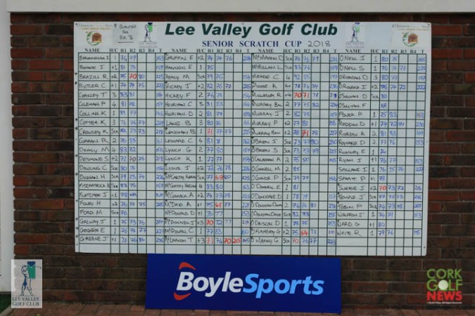 Lee Valley Senior Scratch Cup 2018, Lee Valley Golf Club.  Final Round, Saturday 22nd April 2018
